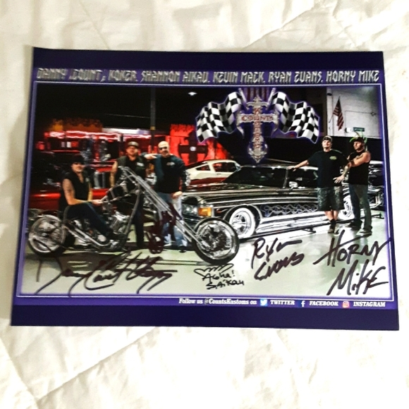 AUTOGRAPH DANNY "COUNT" KOKER TEAM SIGNED PHOTO! - Picture 2 of 5